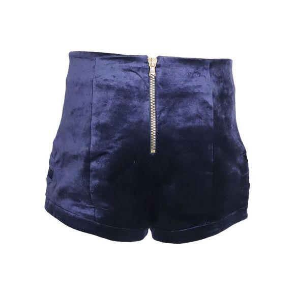 Pierre Balmain Military Blazer and Shorts Set in Blue Velvet - Picture 7 of 12